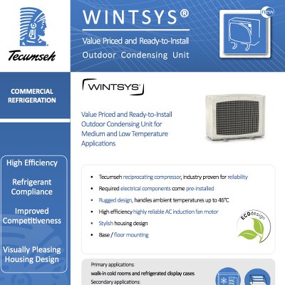 Outdoor Condensing Unit WINTSYS